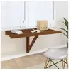 Image de Table murale pliable Chêne marron 100x60x56cm Bois d'ingénierie342652