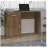 Image de Bureau avec tiroir et armoire Chêne marron 100x40x73 cm