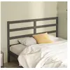 Image de Hoofdbord 126x4x100 cm massief grenenhout grijs817632