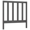 Image de Hoofdbord 81x4x100 cm massief grenenhout grijs817667