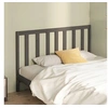 Image de Hoofdbord 166x4x100 cm massief grenenhout grijs817752