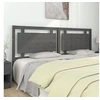 Image de Hoofdbord 205,5x4x100 cm massief grenenhout grijs817962