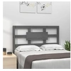 Image de Hoofdbord 105,5x4x100 cm massief grenenhout grijs818027