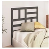 Image de Hoofdbord 106x4x104 cm massief grenenhout grijs818177