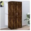 Image de Garde robe Chêne fumé 80x52x180 cm Bois d ingénierie