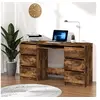 Image de Bureau Chêne fumé 140x50x77 cm Bois d'ingénierie