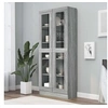 Image de Armoire à vitrine Sonoma gris 82,5x30,5x185,5cm Bois ingénierie