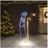 Image de Figurine de Noël Berger et Agneau avec 168 LED Décoration de Noël Ornement de Vacances Décoration de Fête Salle de Séjour Intérieur 102,5x35 cm