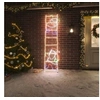Image de Figurine Père Noël sur échelle pliable avec 552 LED 50x200 cm