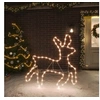 Image de Figure de renne de Noël avec 72 LED Blanc chaud 57x55x4,5 cm