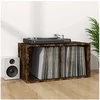 Image de Opbergbox voor LP's 71x34x36 cm bewerkt hout gerookt eikenkleur815252