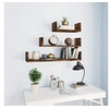 Image de Wandschappen 3 st bewerkt hout gerookt eikenkleurig815261