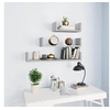 Image de Etagères murales d affichage 3pcs Sonoma gris Bois d ingénierie