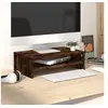 Image de Support de moniteur Chêne fumé 42x24x13 cm Bois d ingénierie