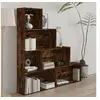Image de Armoire à livres Chêne fumé 155x24x160 cm