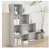 Image de Armoire à livres Sonoma gris 155x24x160 cm