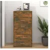 Image de Buffet avec 6 tiroirs Chêne fumé 50x34x96 cm Bois d ingénierie