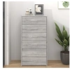 Image de Buffet avec 6 tiroirs Sonoma gris 50x34x96 cm Bois d ingénierie