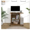 Image de Bureau d'ordinateur Chêne fumé 80x50x75 cm Bois d'ingénierie815543