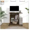 Image de Bureau d ordinateur Chêne marron 80x50x75 cm Bois d ingénierie