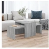 Image de Ensemble table basse Sonoma gris 100x48x40 cm Bois d ingénierie