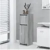 Image de Armoire de bain Sonoma gris 30x30x95 cm Bois d ingénierie