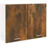 Image de Armoire suspendue Chêne fumé 80x31x60 cm Bois d ingénierie