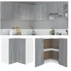 Image de Armoire d angle suspendue Sonoma gris Bois d ingénierie
