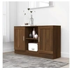 Image de Buffet Chêne marron 120x30,5x70 cm Bois d ingénierie