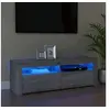 Image de Meuble TV avec lumières LED sonoma gris 120x35x40 cm