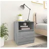 Image de Nachtkastjes 2 st 40x40x50 cm bewerkt hout grijs sonoma eiken815819