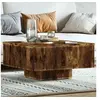 Image de Salontafel 60x60x31,5 cm bewerkt hout gerookt eikenkleurig815837
