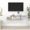 Image de Etagère TV murale Sonoma gris 125x18x23 cm Bois d ingénierie