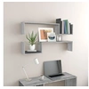 Image de Wandschappen 2 st 100x15x20 cm bewerkt hout grijs sonoma eiken815934