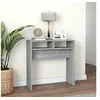 Image de Table console Sonoma gris 78x30x80 cm Bois d ingénierie