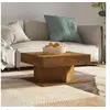 Image de Table basse Chêne fumé 57x57x30 cm Bois d ingénierie