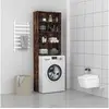 Image de Meuble pour machine à laver Chêne fumé 64x24x190 cm