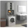 Image de Meuble pour machine à laver Sonoma gris 64x25,5x190 cm