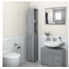 Image de Armoire de bain sonoma gris 25x26,5x170 cm bois d ingénierie