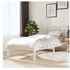Image de Bedframe massief grenenhout wit 100x200 cm3100580