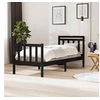 Image de Bedframe massief hout zwart 75x190 cm3100683