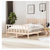 Image de Cadre de Lit Double Adulte Sommier à Lattes Cadre à Lattes sur Pied Chambre à Coucher Maison Intérieur Bois Massif 140x200 cm