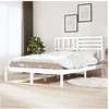 Image de Bedframe massief grenenhout wit 140x200 cm3101024