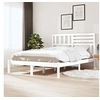 Image de Bedframe massief grenenhout wit 160x200 cm3101034