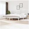 Image de Bedframe massief grenenhout wit 200x200 cm3101044