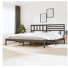 Image de Bedframe massief grenenhout grijs 200x200 cm3101045