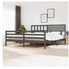 Image de Bedframe massief hout grijs 200x200 cm3101110