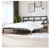 Image de Bedframe massief grenenhout grijs 200x200 cm3101240
