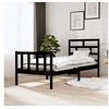 Image de Bedframe massief grenenhout zwart 75x190 cm3101312