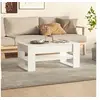 Image de Table basse blanc 102x55x45 cm bois d ingénierie